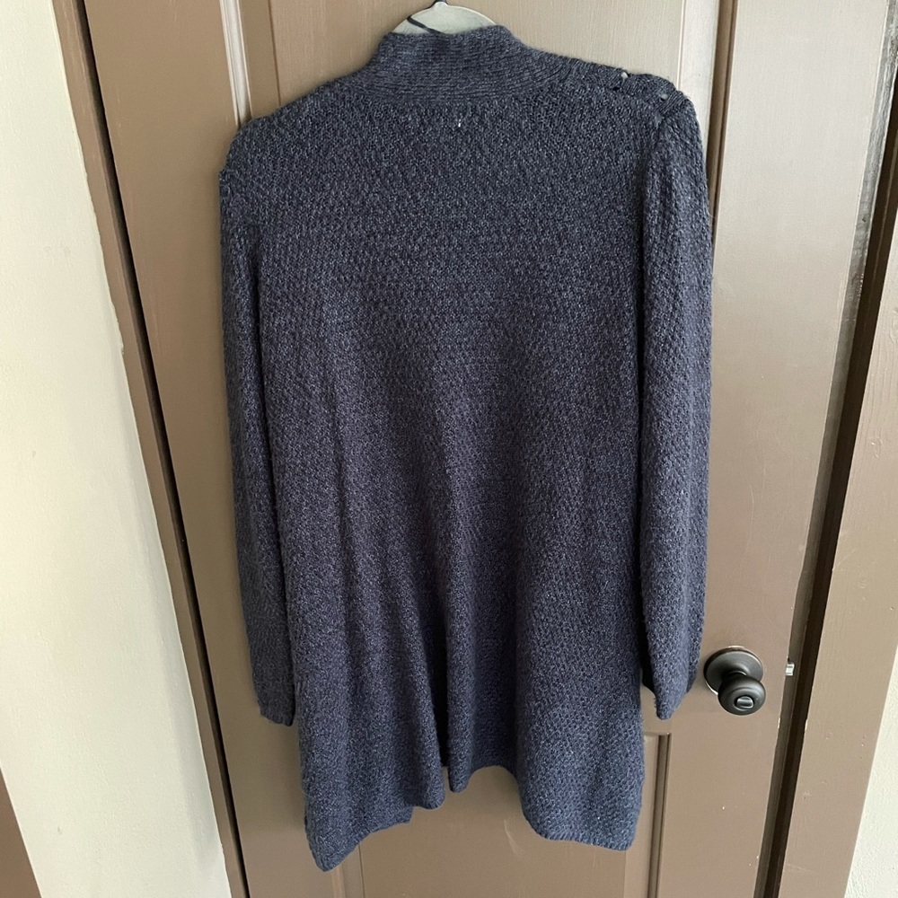 Croft & Barrow Blue Crochet Long Cardigan XL - Picture 16 of 16